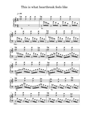 this is what heartbreak feels like piano sheet music: Can heartbreak be as beautiful as a masterpiece?