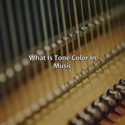 what is tone color in music? the unique hue of a singer's voice